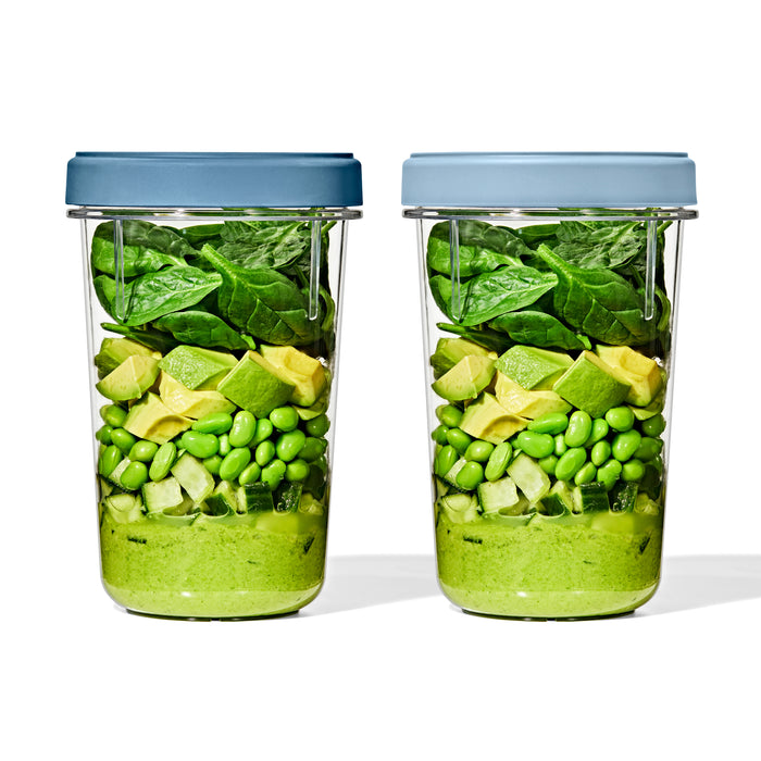 OXO TWIST & STACK Round Food Containers Set of 2, 1.2 L