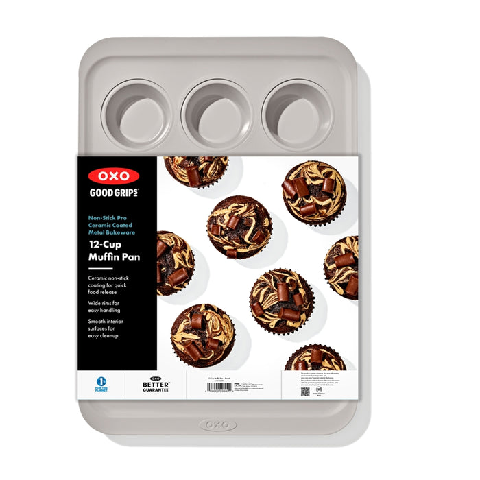 OXO PRO Ceramic Coated Muffin Pan 12-Cup