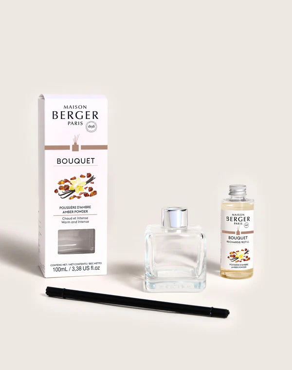 Maison Berger Reed Diffuser Set with Refill, Amber Powder