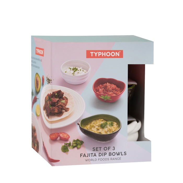 Typhoon Fajita Dipping Bowls Set of 3