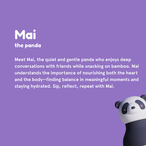 Asobu Bestie Water Bottle 16 oz, Panda