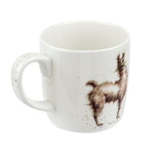 Wrendale Designs Mug 14oz, Llama 'Because I'm Worth It'