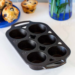 Lodge Cast Iron Muffin Pan 6-Cup