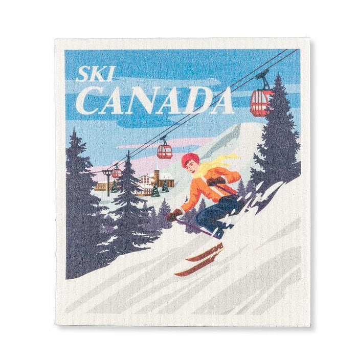 Abbott Swedish Dishcloth, Ski Canada
