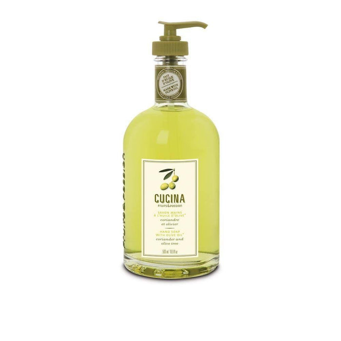 Cucina Hand Soap with Olive Oil 500 ml, Coriander and Olive Tree