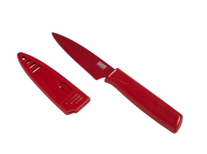 Kuhn Rikon Colori Paring Knife, Red
