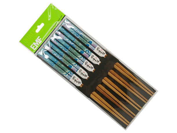 EMF Chopstick Set of 5 Pairs, Pink Peony