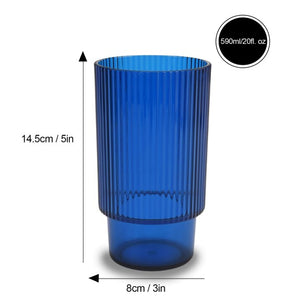 Brilliant Patio Acrylic Highball Glass 590ml Set of 4, Blue