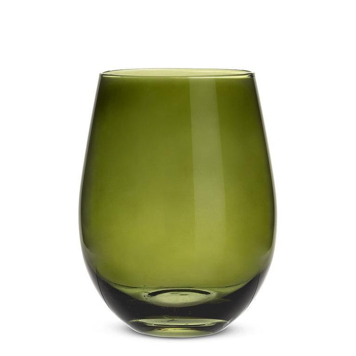 Abbott Stemless Wine Glass 18 oz, Green