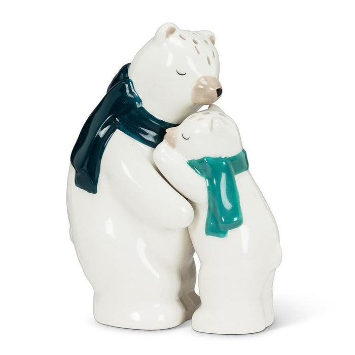 Abbott Salt & Pepper Shaker Set, Polar Bears Hugging