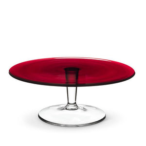 Abbott Pedestal Cake Stand, Red