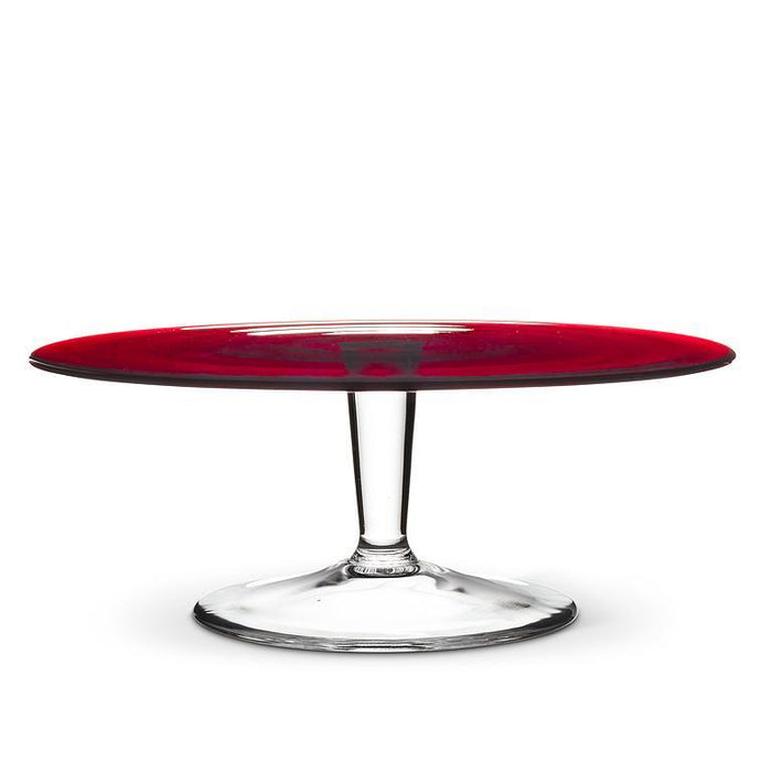 Abbott Pedestal Cake Stand, Red