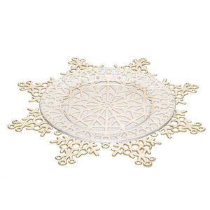 Abbott Cutout Snowflake Placemat, Gold