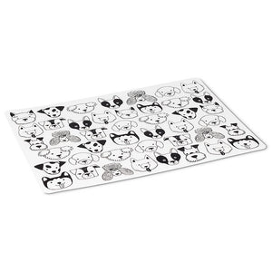 Abbott Placemat, Simple Dog Faces