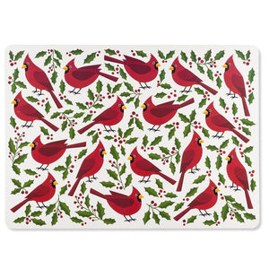 Abbott Placemat, Cardinals & Holly