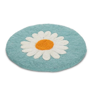 Abbott Felt Trivet 8 Inch, Daisy