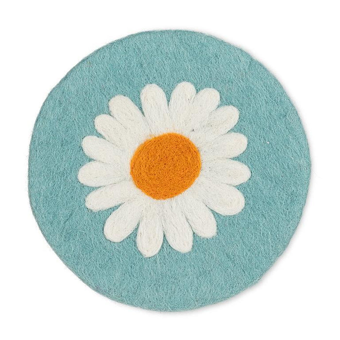 Abbott Felt Trivet 8 Inch, Daisy
