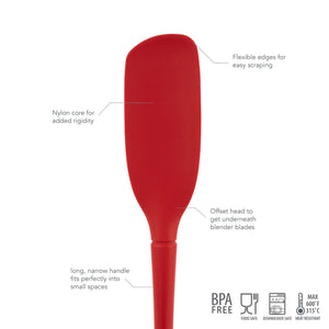 Tovolo Flex-Core® Silicone Blender Spatula, Cayenne