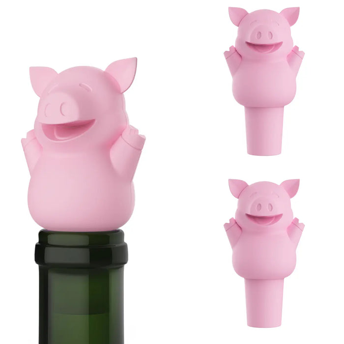 Pundit Three Little Swigs Bottle Stoppers Set of 3, Pigs