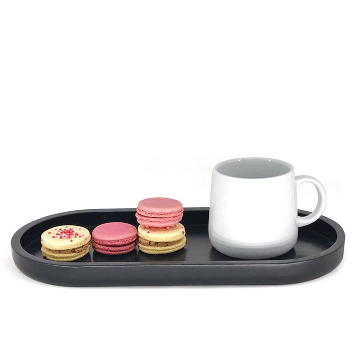 Natural Living Black Oval Platter 14 x 6.5 Inch