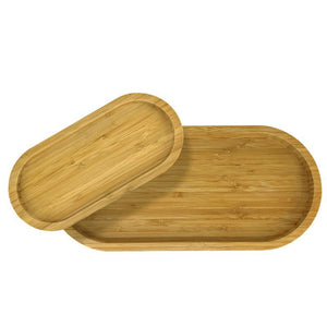 Natural Living Bamboo Oval Platter (14 x 6.5 Inch)