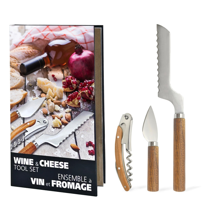Natural Living Wine & Cheese Tool Set of 3