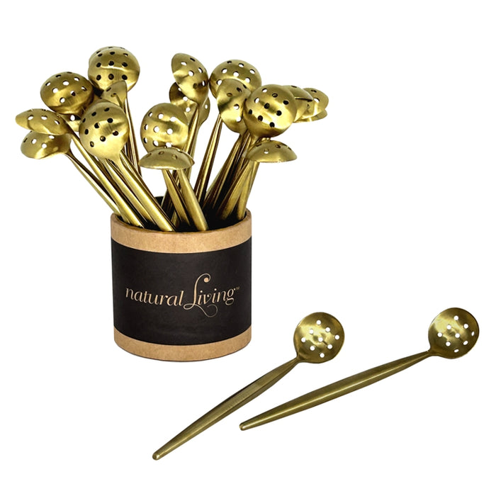 Natural Living Olive Spoon, Gold