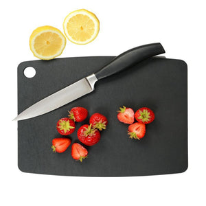 Natural Living JADE Gourmet Cutting Board 12 x 9 Inch, Black