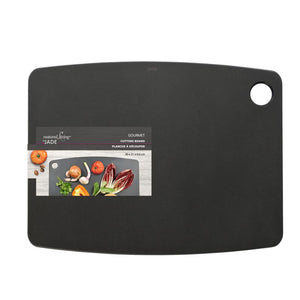 Natural Living JADE Gourmet Cutting Board 12 x 9 Inch, Black