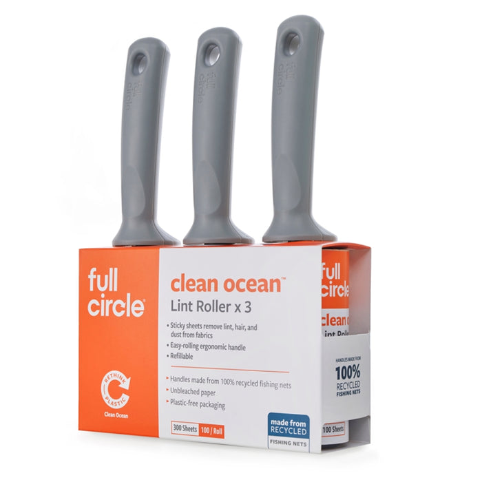 Full Circle CLEAN OCEAN™ Lint Roller 3pk