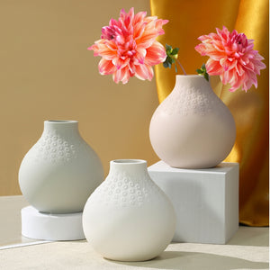 Natural Living Bouquet Bulb Vase 11 cm, Soft Blush Pink