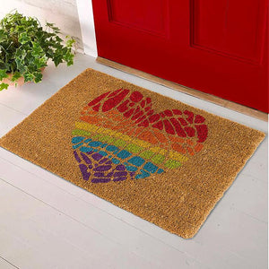 Abbott Doormat, Rainbow Heart