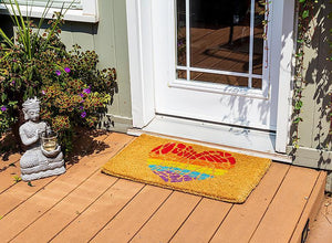 Abbott Doormat, Rainbow Heart