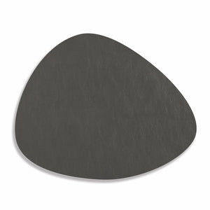 Natural Living BAUHAUS Antimicrobial Stone-Shaped Placemat, Black