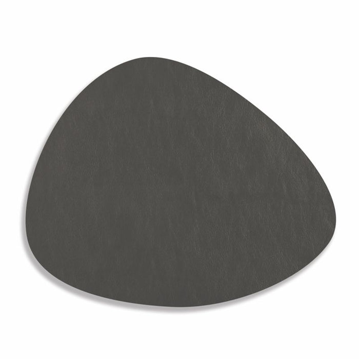 Natural Living BAUHAUS Antimicrobial Stone-Shaped Placemat, Black