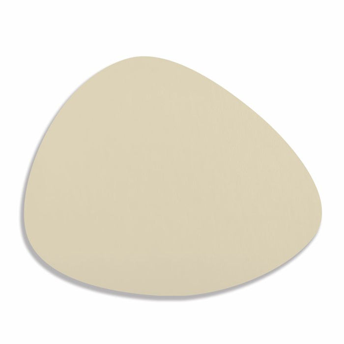 Natural Living BAUHAUS Antimicrobial Stone-Shaped Placemat, Cream