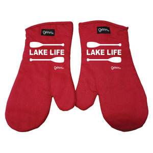 Grimm Oven Mitt Set of 2, Lake Life