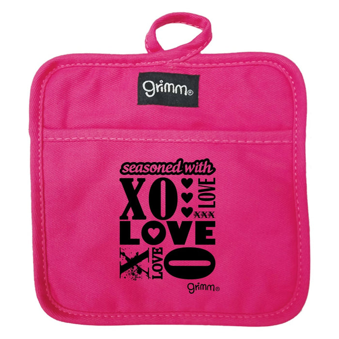 Grimm Pot Holder, XO Heart Love