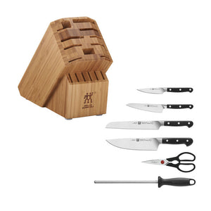 ZWILLING PRO Bamboo Knife Block Set 7pc