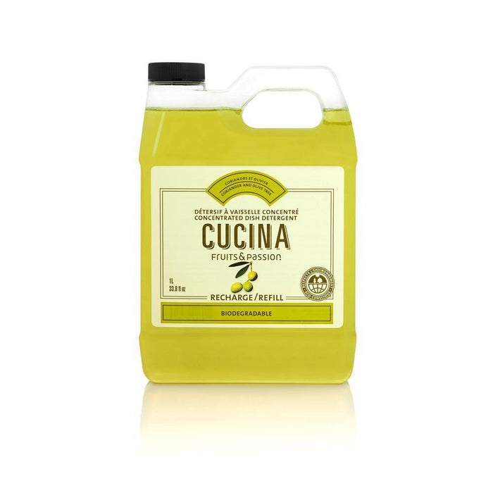 Cucina Concentrated Dish Detergent Refill 1 L, Coriander & Olive Tree