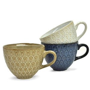BIA PLUME Mug 500 ml, Blue