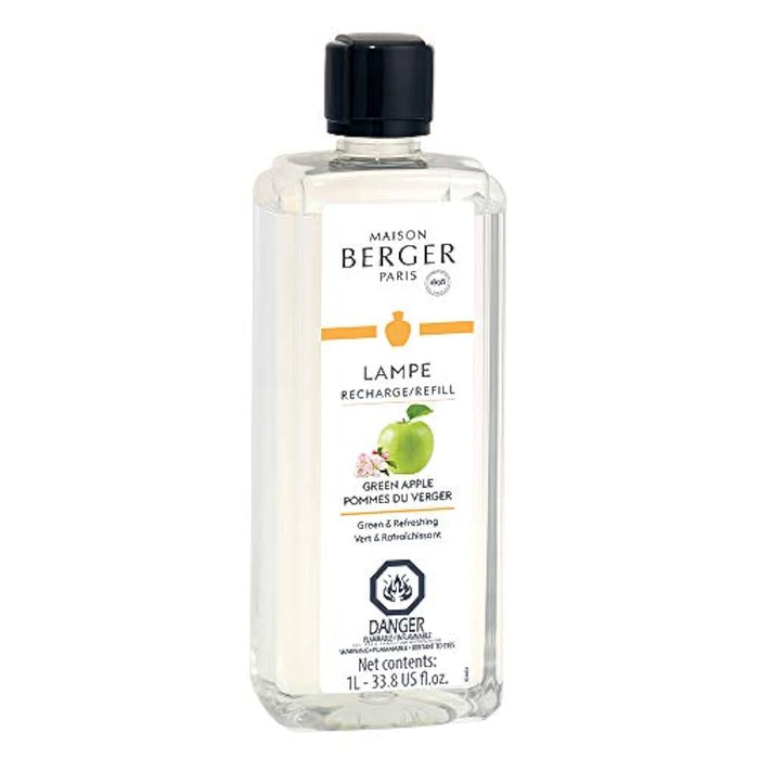 Maison Berger Lamp Fragrance Refill 1 L, Green Apple