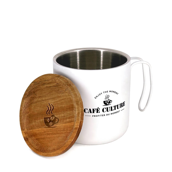 Café Culture Double Walled Mug 450ml, White