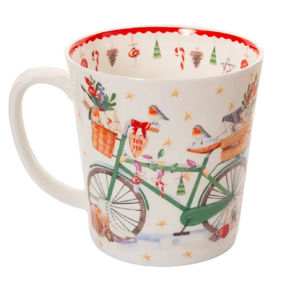 Tea Butler Mug 500 ml, Winter Bicycle