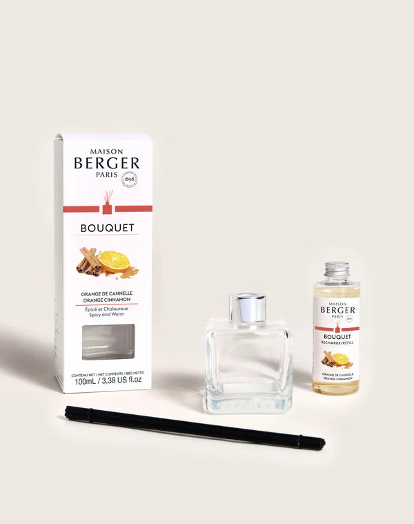 Maison Berger Reed Diffuser Set with Refill, Orange Cinnamon