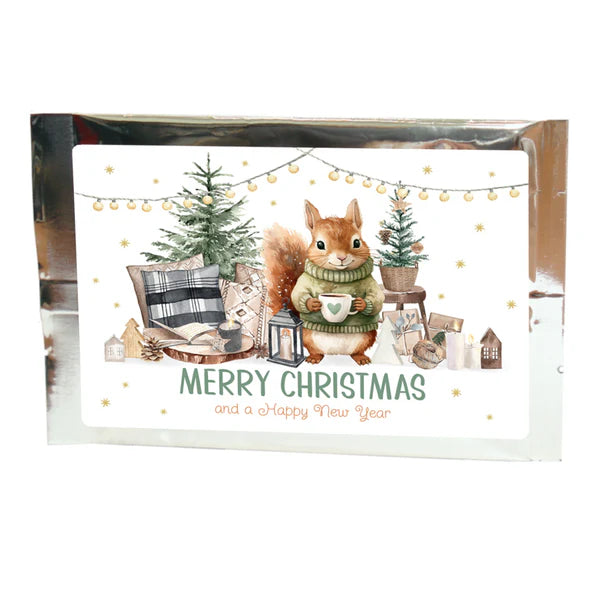 Tea Butler Tea Greeting Card, Squirrel (Christmas Tea)