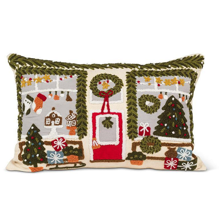 Abbott Gift Shop Storefront Pillow