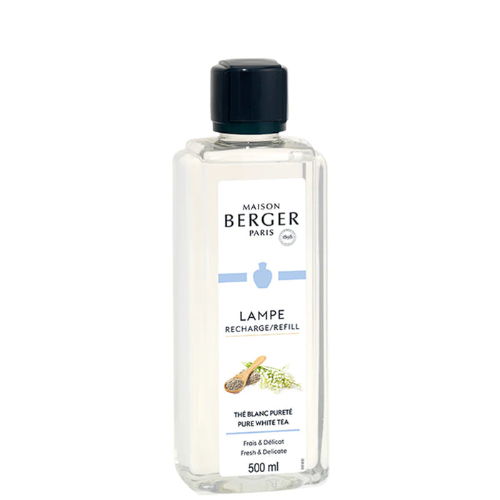 Maison Berger Lamp Fragrance Refill 500 ml, Pure White Tea