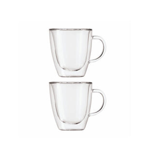 OGGI BREW Glass Espresso Cups 90ml Set of 2