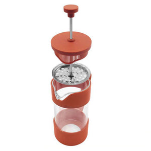 OGGI BREW 3-cup French Press, Red
